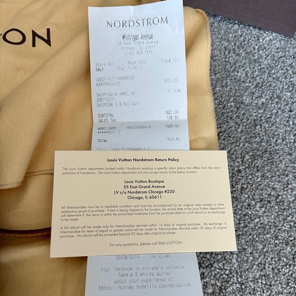 Authentic (receipt & paperwork included) Louis Vuitton "Voiltaire" handbag - Picture 10 of 14